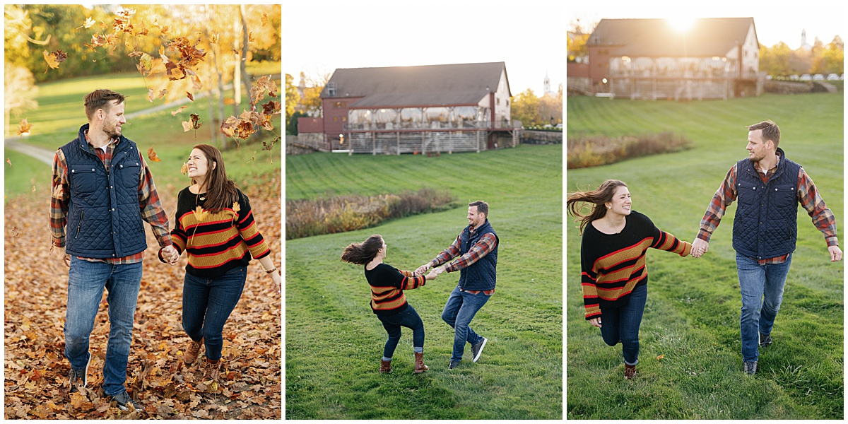 fall engagement photos