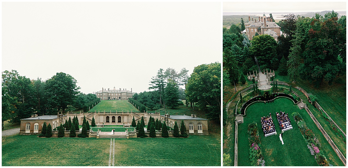 drone wedding photography