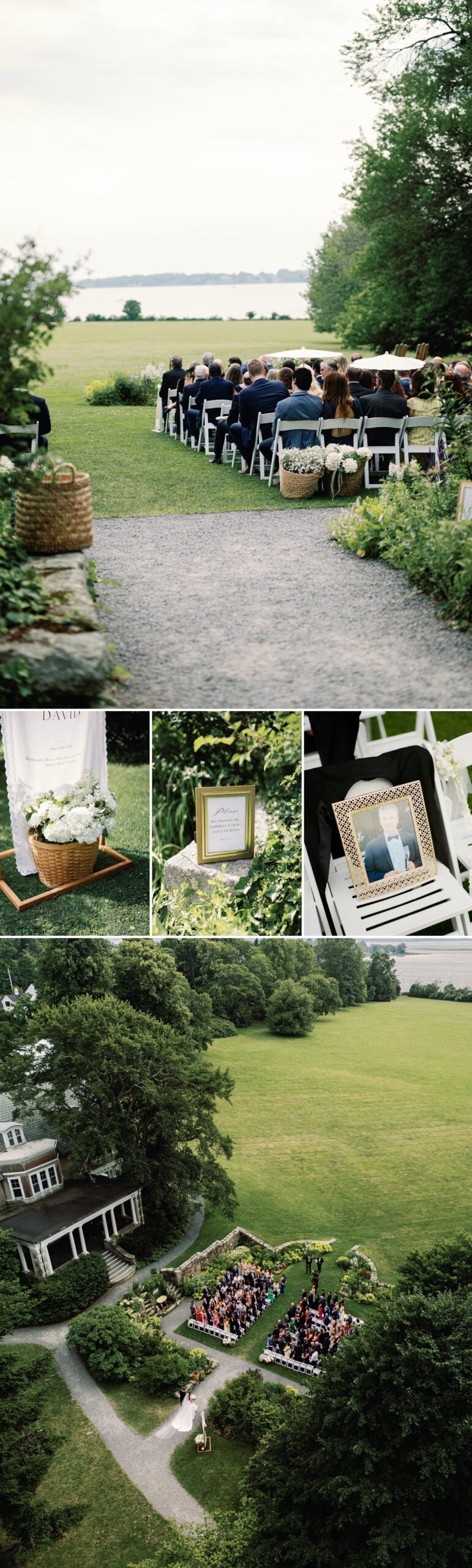 Blithewold Mansion RI Wedding in June | Caitlyn & David